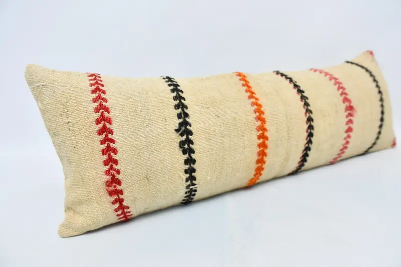 Wholesale Cushion, 12x36 Beige Cushion Cover, Gift Pillow, Handmade Kilim Cushion, Garden Pillow Case, Pillow, Ethnical Kilim Rug Pillow - 3