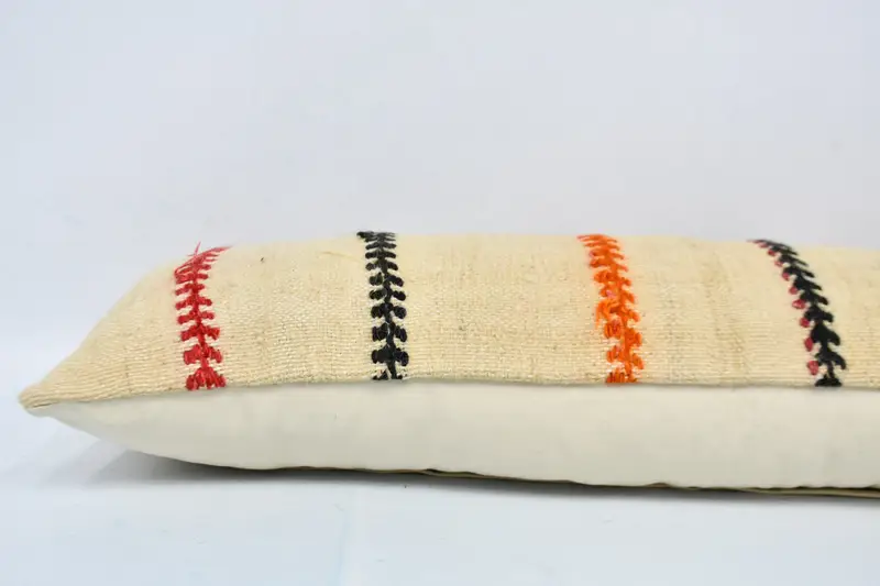 Wholesale Cushion, 12x36 Beige Cushion Cover, Gift Pillow, Handmade Kilim Cushion, Garden Pillow Case, Pillow, Ethnical Kilim Rug Pillow - 5