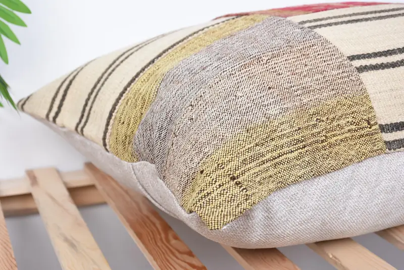 Pillow, Vintage Kilim Throw Pillow, Outdoor Bolster Cushion Case, Handmade Pillow Cover, Pillow for Couch, 20x28 Red Cushion Case, Antique Pillows - 6