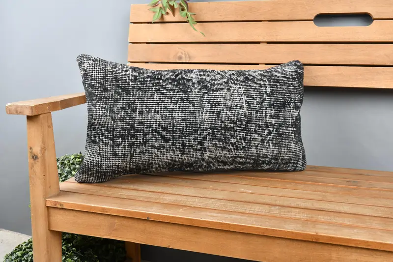 Tapestry Pillow Cover, Yoga Pillow Cover, Throw Kilim Pillow, Pillow, Home Decor Pillow, Pillow for Couch, 12x24 Gray Pillow Case - 1