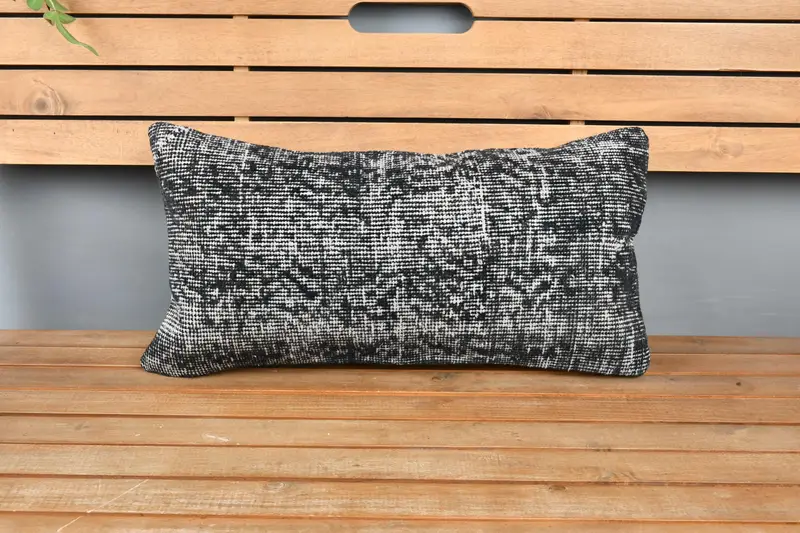 Tapestry Pillow Cover, Yoga Pillow Cover, Throw Kilim Pillow, Pillow, Home Decor Pillow, Pillow for Couch, 12x24 Gray Pillow Case - 6