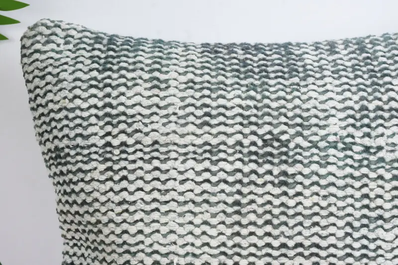 Vintage Kilim Pillow, Interior Designer Pillow, Kilim Cushion Sham, Ethnic Pillow Sham, Pillow Case, 14x14 Beige Pillow Case, Handwoven Pillow Sham - 2