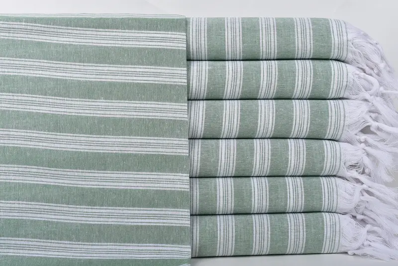 Turkish bath towel, 70x40 Cotton Striped Towel, Absorbent Turkish towel, Beach Towel Gift, Birthday Gift, Cancun Bachelorette Party Gift Ideas - 1
