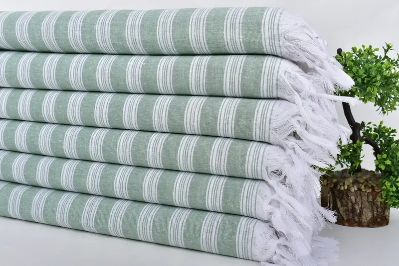 Turkish bath towel, 70x40 Cotton Striped Towel, Absorbent Turkish towel, Beach Towel Gift, Birthday Gift, Cancun Bachelorette Party Gift Ideas - 3