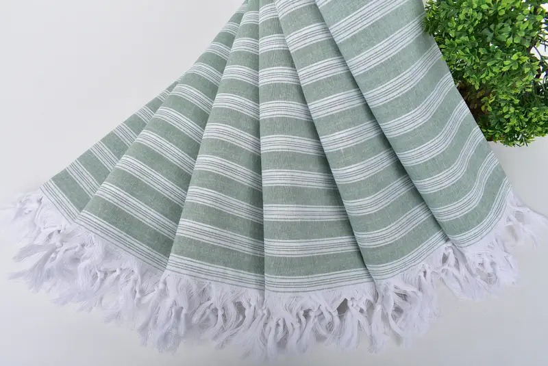 Turkish bath towel, 70x40 Cotton Striped Towel, Absorbent Turkish towel, Beach Towel Gift, Birthday Gift, Cancun Bachelorette Party Gift Ideas - 4