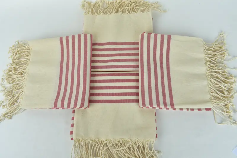 Large Turkish Towel, Luxury towel, 70x40 Cotton Striped Towel, Embroidered Towel, Luxury Turkish beach towel for summer vacation, Birthday Gift - 6