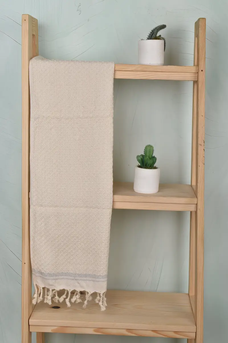 Geschenk für das Wohnkultur, 38x18 Baumwollstreifenhandtuch, personalisiertes Küchentuch, Monogramm Handtuch, monogrammiertes Handtuch, Willkommen Hochzeitsgeschenk - 8