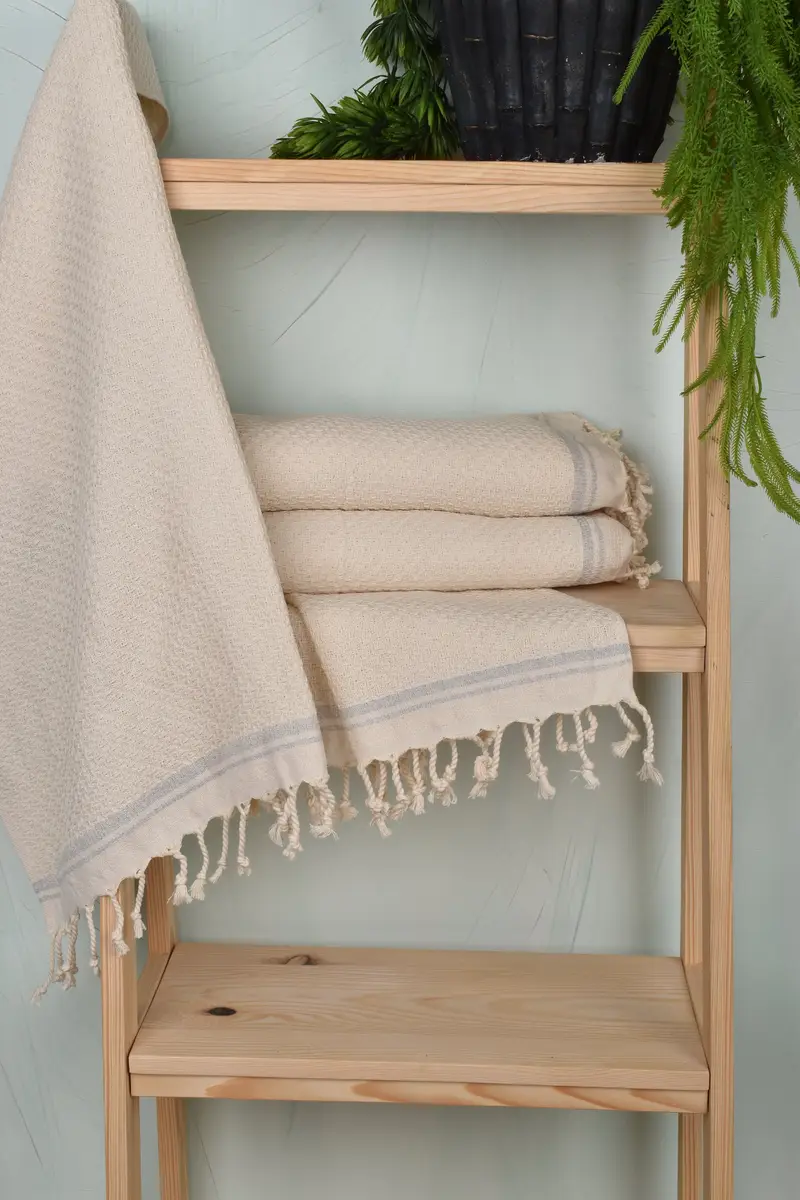 Geschenk für das Wohnkultur, 38x18 Baumwollstreifenhandtuch, personalisiertes Küchentuch, Monogramm Handtuch, monogrammiertes Handtuch, Willkommen Hochzeitsgeschenk - 6