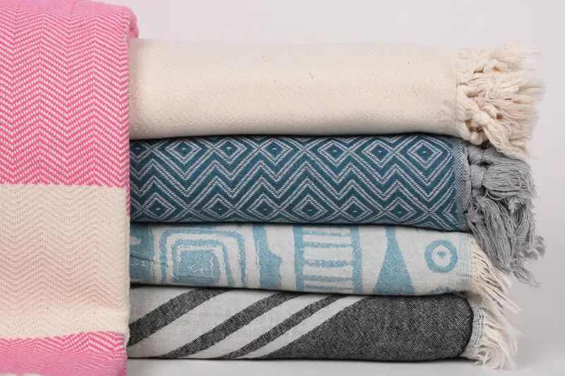 Valentines Day Gift For Him, Turkish Bedcover, 80x60 Cotton Set of 5 Towel, Custom Wedding Gifts, Turkish Blanket, Boho Throw Blankets - 1