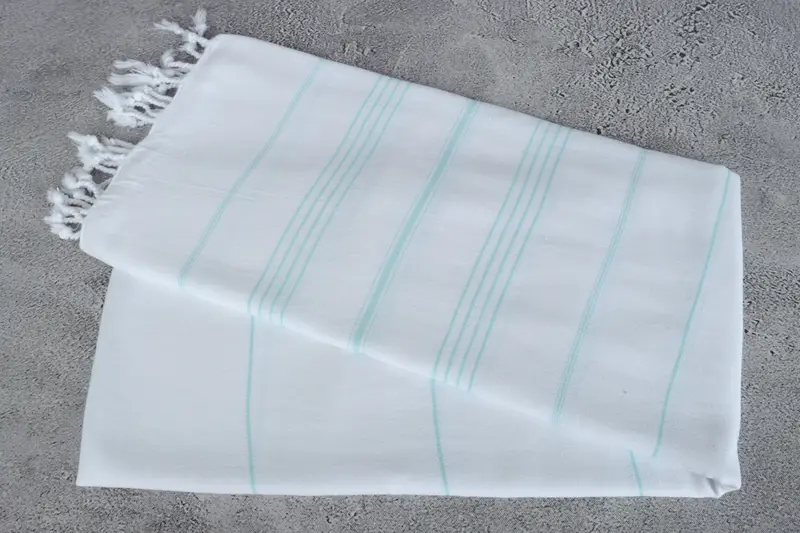 Bath towel, Gift For Bride, 70x40 Cotton Striped Towel, Large Turkish Towel, Valentines Day Gift For Her, Gifts For Him, Wedding Hand Made Gift - 6