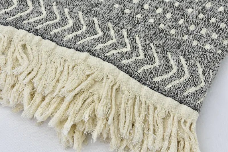 Boho Throw Blankets, Bridal Shower Gifts, Bachelorette Large Towel, Personalized Blanket, Woven Throw Blanket, 92x80 Cotton Ethnic Design Towel - 7