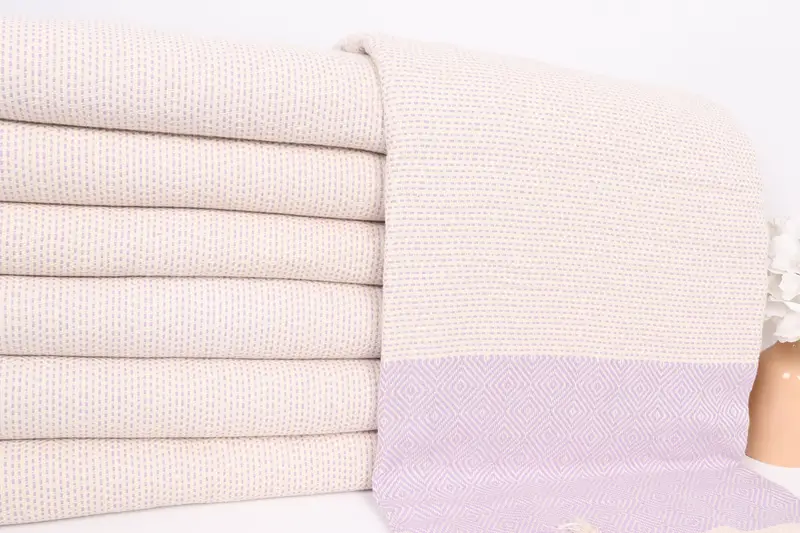 104x80 Cotton Diamond Towel, Girl Trip Party Favor, Boho Throw Blankets, Wedding Favors, Organic Throw, Best Friend Gift, Tablecloth - 2