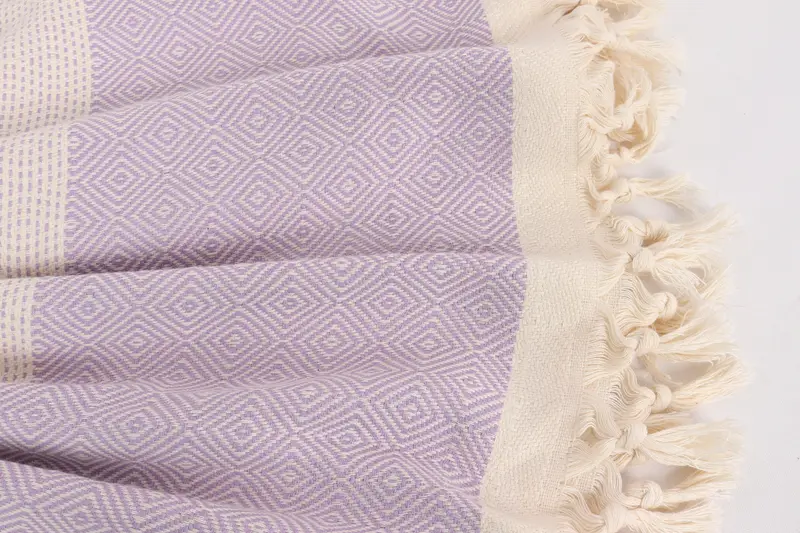 104x80 Cotton Diamond Towel, Girl Trip Party Favor, Boho Throw Blankets, Wedding Favors, Organic Throw, Best Friend Gift, Tablecloth - 8