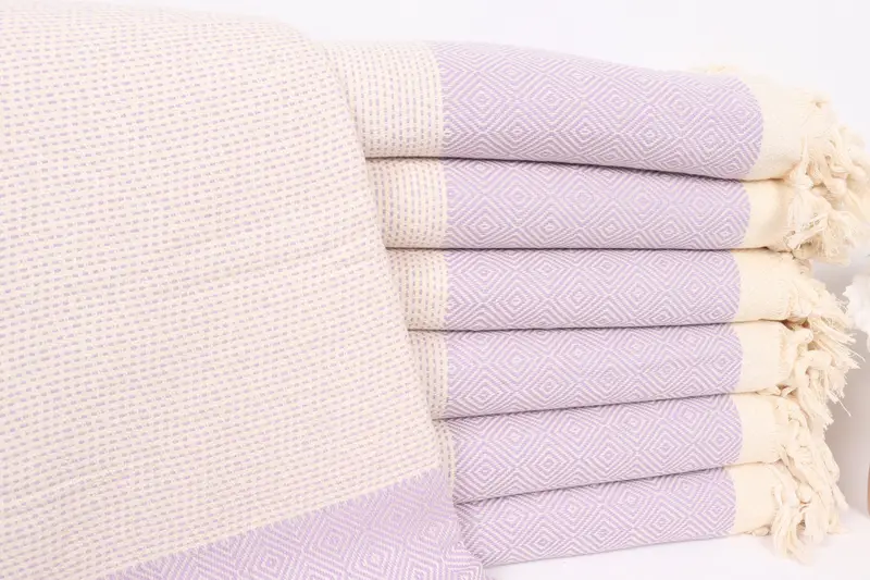 104x80 Cotton Diamond Towel, Girl Trip Party Favor, Boho Throw Blankets, Wedding Favors, Organic Throw, Best Friend Gift, Tablecloth - 1