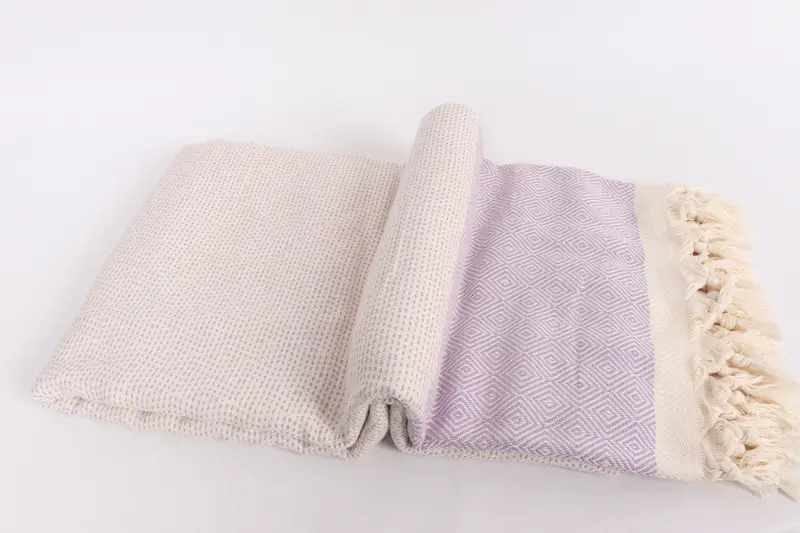 104x80 Cotton Diamond Towel, Girl Trip Party Favor, Boho Throw Blankets, Wedding Favors, Organic Throw, Best Friend Gift, Tablecloth - 6