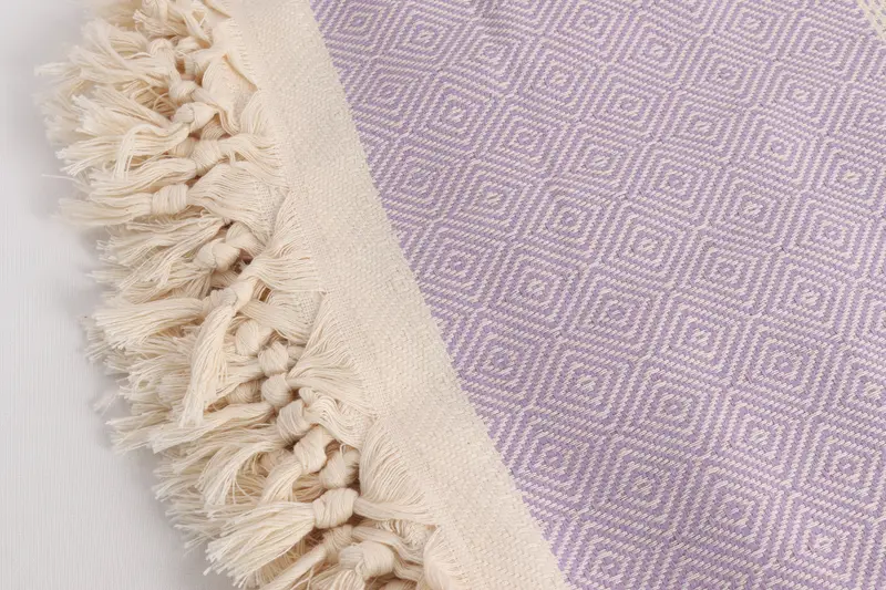 104x80 Cotton Diamond Towel, Girl Trip Party Favor, Boho Throw Blankets, Wedding Favors, Organic Throw, Best Friend Gift, Tablecloth - 7