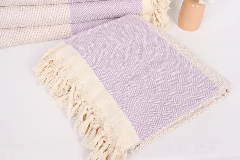 104x80 Cotton Diamond Towel, Girl Trip Party Favor, Boho Throw Blankets, Wedding Favors, Organic Throw, Best Friend Gift, Tablecloth - 5