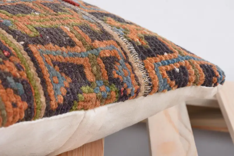 Wholesale Cushion Cover, Antique Pillows, Pillow Cover, Pillow for Sofa, Rustic Cushion Case, Ethnical Kilim Rug Pillow, 12x12 Orange Pillow Cover - 7