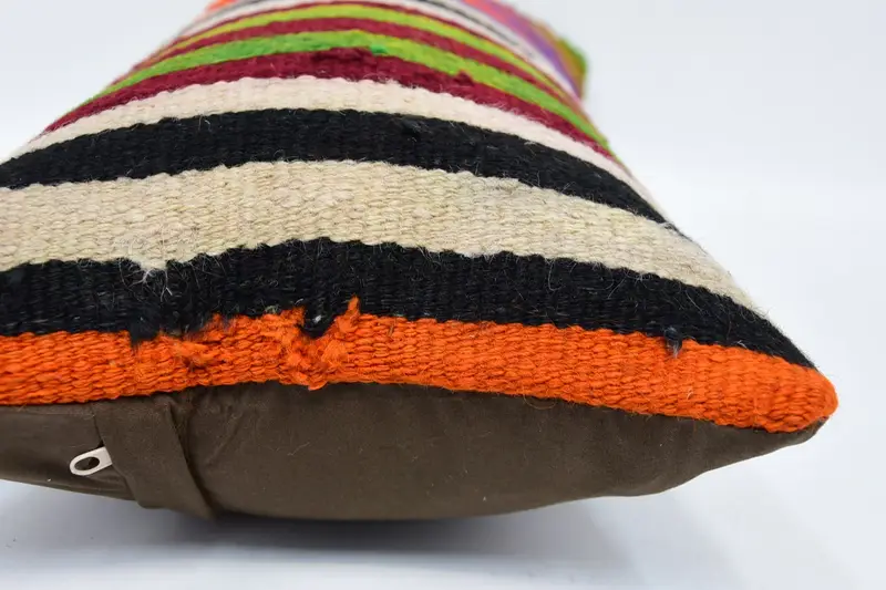 Garden Pillow Sham, Kilim Pillow, Pillow for Sofa, Garden Cushion, Oriental Pillow Cover, Pillow, Antique Pillows, 12x24 Blue Cushion Cover - 5