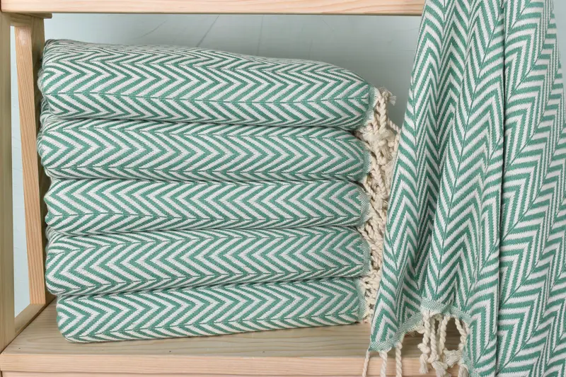 70x40 Cotton Zig zag Towel, Home Decor Gifts, Peshtemal Towel, Quick-dry towel, Bachelorette Favor, Turkish Towel Set, Bulk Order Towel - 1