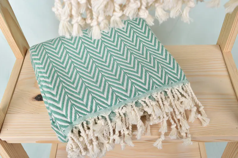 70x40 Cotton Zig zag Towel, Home Decor Gifts, Peshtemal Towel, Quick-dry towel, Bachelorette Favor, Turkish Towel Set, Bulk Order Towel - 5