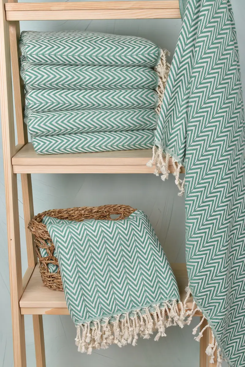 70x40 Cotton Zig zag Towel, Home Decor Gifts, Peshtemal Towel, Quick-dry towel, Bachelorette Favor, Turkish Towel Set, Bulk Order Towel - 3