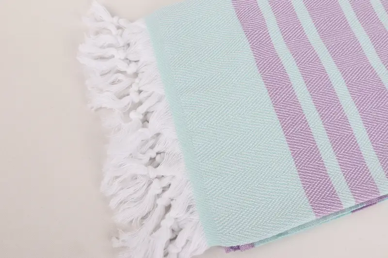 Personalized Beach Towel, Wedding Favors, Grandma Gift, Custom Wedding Gift, Custom Bath Towel, Embroidery Towel, 68x36 Cotton Chevron Towel - 7