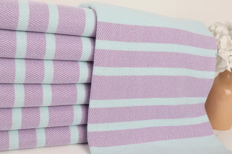 Personalized Beach Towel, Wedding Favors, Grandma Gift, Custom Wedding Gift, Custom Bath Towel, Embroidery Towel, 68x36 Cotton Chevron Towel - 2