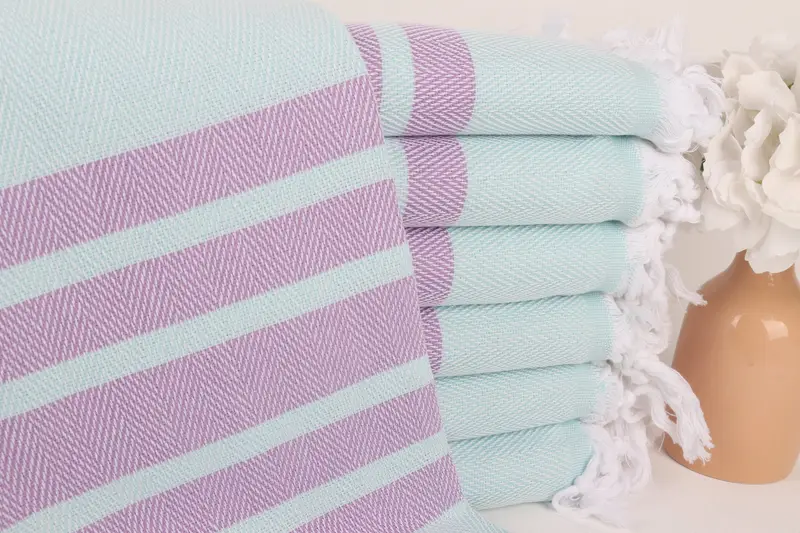 Personalized Beach Towel, Wedding Favors, Grandma Gift, Custom Wedding Gift, Custom Bath Towel, Embroidery Towel, 68x36 Cotton Chevron Towel - 1