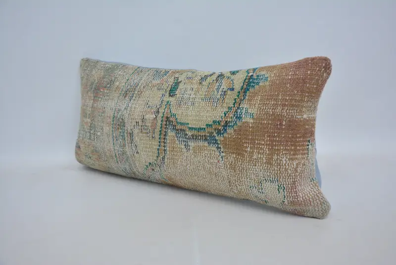 Geometric Embroidered Pillow, 12x24 Inches Decorative Pillow - 4