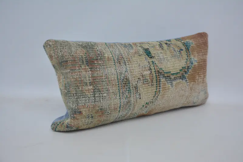 Geometric Embroidered Pillow, 12x24 Inches Decorative Pillow - 3