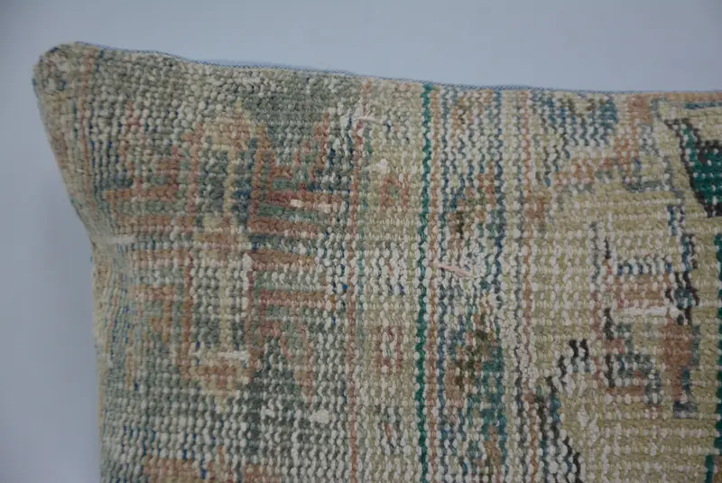 Geometric Embroidered Pillow, 12x24 Inches Decorative Pillow - 2
