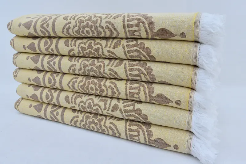 Pool Towels, Best Friend Gift Ideas, Beach Size Towel, Sand-resistant towel, Bridesmaid Gift, 70x40 Cotton Floral Patterned Towel, Home Decor Gifts - 4