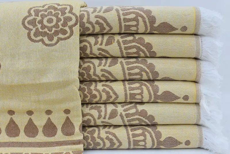 Pool Towels, Best Friend Gift Ideas, Beach Size Towel, Sand-resistant towel, Bridesmaid Gift, 70x40 Cotton Floral Patterned Towel, Home Decor Gifts - 2