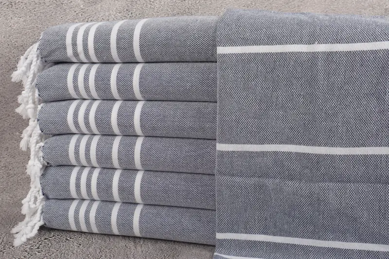 Turkish Hand Towel, Baby Boy Gift, Beach Wedding Favor, Turkish Tea Towel, 38x18 Cotton Striped Towel, Bridesmaid Gifts, Guest Towel, Gift For Her - 1