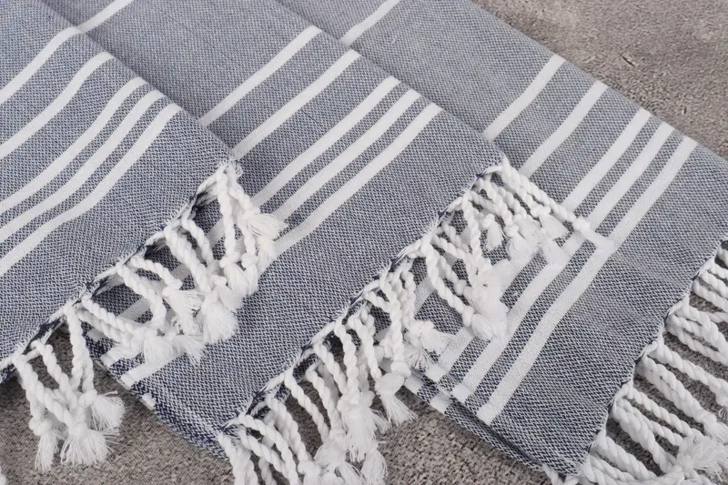 Turkish Hand Towel, Baby Boy Gift, Beach Wedding Favor, Turkish Tea Towel, 38x18 Cotton Striped Towel, Bridesmaid Gifts, Guest Towel, Gift For Her - 5