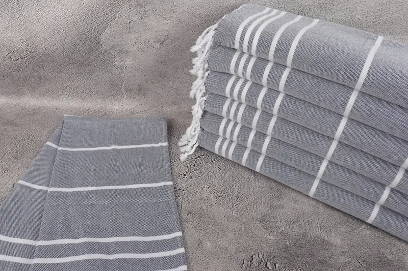 Turkish Hand Towel, Baby Boy Gift, Beach Wedding Favor, Turkish Tea Towel, 38x18 Cotton Striped Towel, Bridesmaid Gifts, Guest Towel, Gift For Her - 2