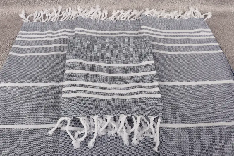 Turkish Hand Towel, Baby Boy Gift, Beach Wedding Favor, Turkish Tea Towel, 38x18 Cotton Striped Towel, Bridesmaid Gifts, Guest Towel, Gift For Her - 4