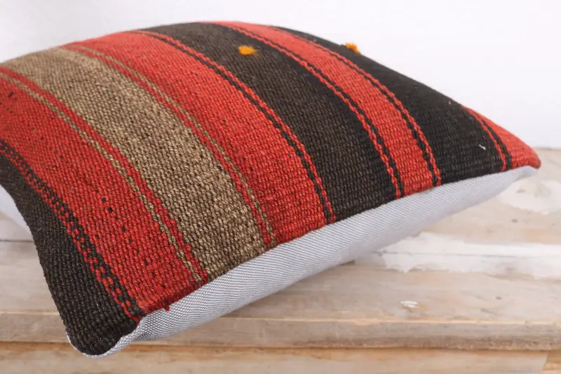 Custom Cushion, Pillow Case, Pillow for Couch, Antique Pillows, Home Decor Pillow, 12x12 Red Pillow, Pattern Throw Pillow Case - 6
