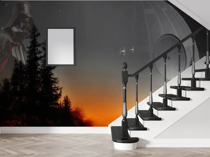 Star Wars, Sunset Landscape Wall Poster, Modern Mural, Abstract Wall Decor, Starry Sky Wall Decor, Forest Landscape Wall Decor, - 3