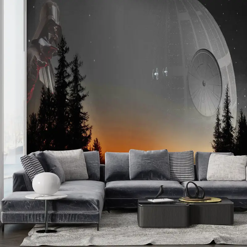 Star Wars, Sunset Landscape Wall Poster, Modern Mural, Abstract Wall Decor, Starry Sky Wall Decor, Forest Landscape Wall Decor, - 7