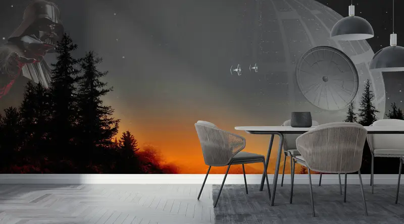 Star Wars, Sunset Landscape Wall Poster, Modern Mural, Abstract Wall Decor, Starry Sky Wall Decor, Forest Landscape Wall Decor, - 4