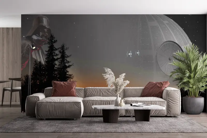 Star Wars, Sunset Landscape Wall Poster, Modern Mural, Abstract Wall Decor, Starry Sky Wall Decor, Forest Landscape Wall Decor, - 5