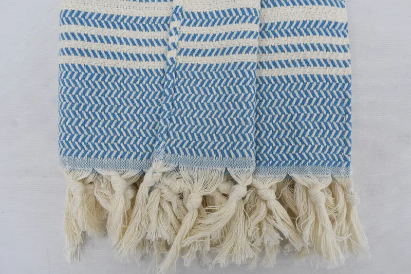 40x18 Cotton Striped Towel, Bulk Order Towel, Wedding Anniversary Gift, Small Bath Towels, Bridesmaid Gifts, Kitchen Towel, Boyfriend Christmas Gift - 6