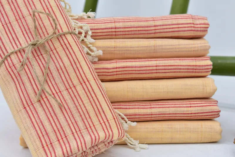 Lightweight Turkish towel, Personalize Gift, Personalized Wedding Gift, Housewarming Gift, 70x40 Cotton Striped Towel, Custom Wedding Towel - 3