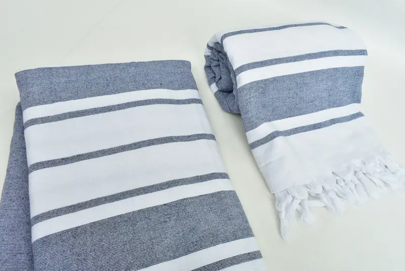 Gifts For Him, Turkish beach towel, Spa Towel, Home Gift, Quick-Dry Beach Towel, 68x36 Cotton Striped Terry Towel, Turkish Bath Towel Set - 7