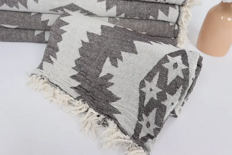 Valentines Day Gift Idea, Monogrammed Beach Towel, Turkish Towel Bulk, Turkish hand towel, Personalized Wedding Gift, 70x36 Cotton Geometric Towel - 5
