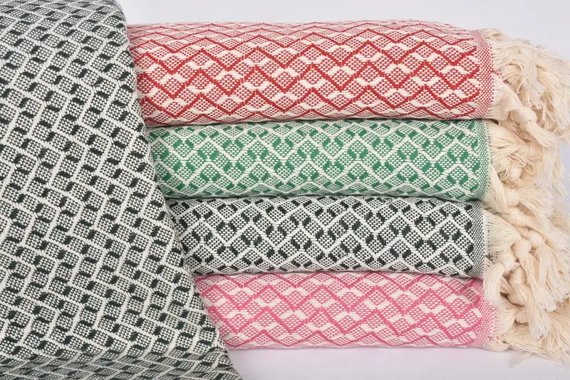 Personalized Wedding Gift, 96x92 Cotton Herringbone Towel, Bachelorette Party Favors, Boho Throw Blankets, Christmas Tablecloth, Throw Blanket - 1