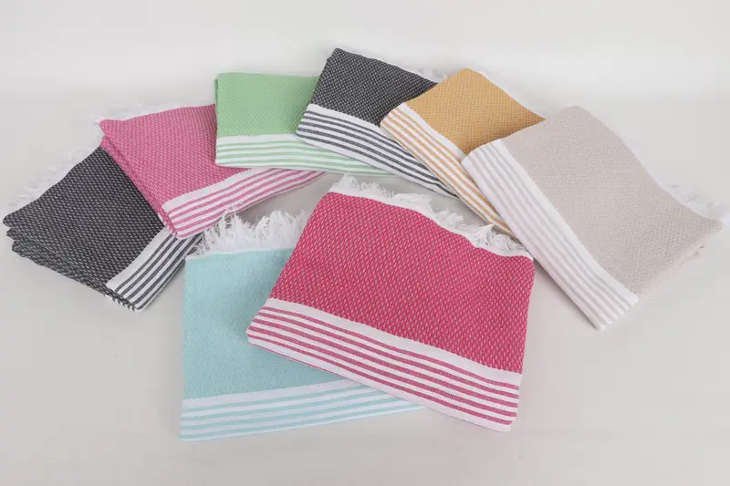 Engagement Gift, Personalized Bridesmaid Gift, Bridesmaid Gift, Bachelorette Party Gifts, Personalized Beach Towel, 70x40 Cotton Striped Towel - 3