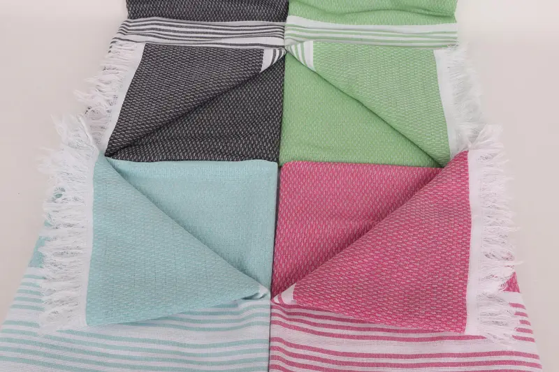 Engagement Gift, Personalized Bridesmaid Gift, Bridesmaid Gift, Bachelorette Party Gifts, Personalized Beach Towel, 70x40 Cotton Striped Towel - 4